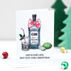 'Gin is for Life' Funny Gin Christmas Card Christmas Cards Of Life & Lemons 