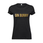 'Gin Bunny' Typographic Gin T-Shirt T-Shirt Of Life & Lemons 