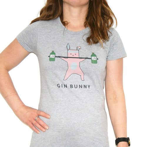 'Gin Bunny' Women's T-Shirt T-Shirt Of Life & Lemons 