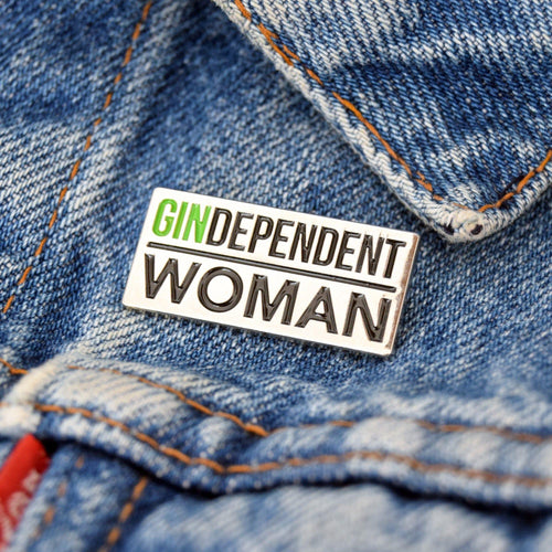'Gindependent Woman' Enamel Pin Badge Enamel Pin Badge Of Life & Lemons 