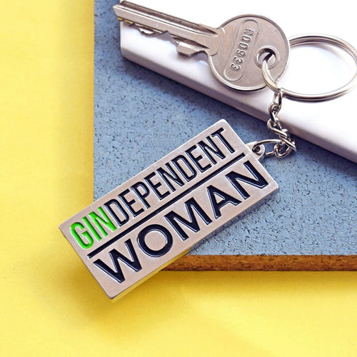 'GINdependent Woman' Keyring Keyring Of Life & Lemons 