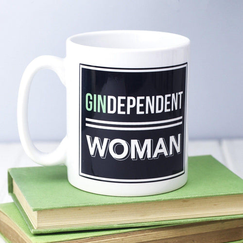 'Gindependent Woman' Gin Mug Mug Of Life & Lemons 