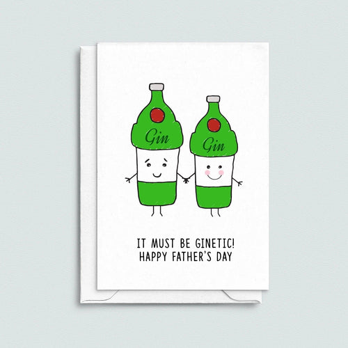 'Ginetic' Funny Gin Father's Day Card Cards for Dad Of Life & Lemons 