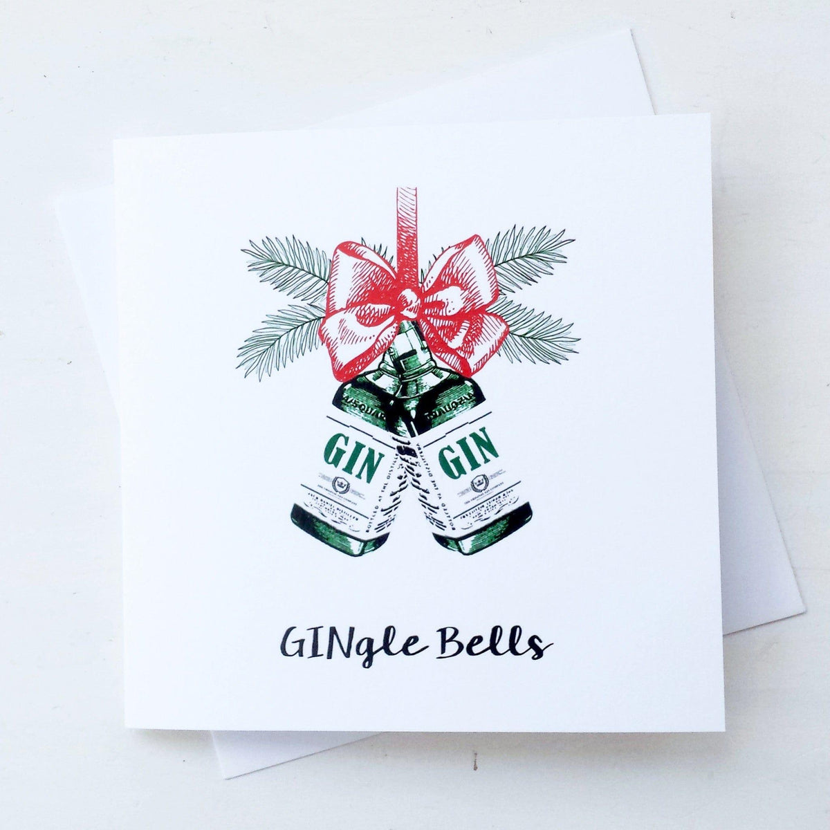 'Gingle Bells' Gin Christmas Card Christmas Cards Of Life & Lemons 