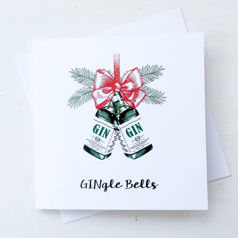 'Gingle Bells' Gin Christmas Card Christmas Cards Of Life & Lemons 