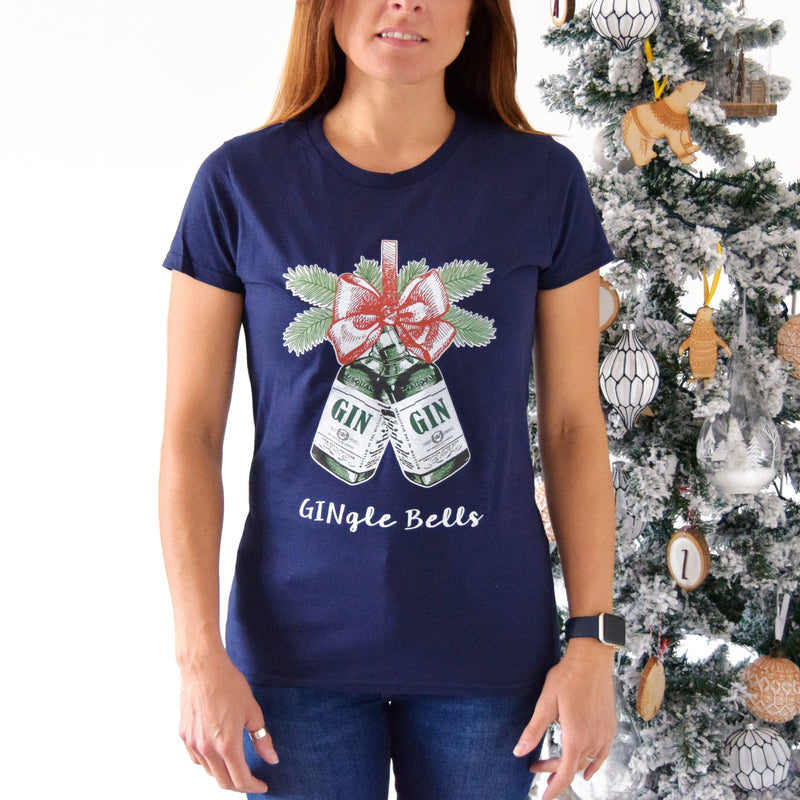 'GINgle Bells' Christmas T-Shirt T-Shirt Of Life & Lemons 