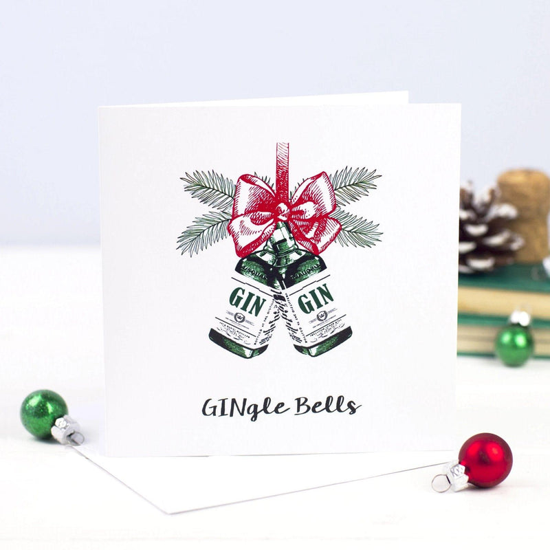 'Gingle Bells' Gin Christmas Card Christmas Cards Of Life & Lemons 