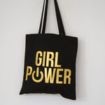 'Girl Power' Gold Foil Tote Bag Tote Bag Of Life & Lemons 