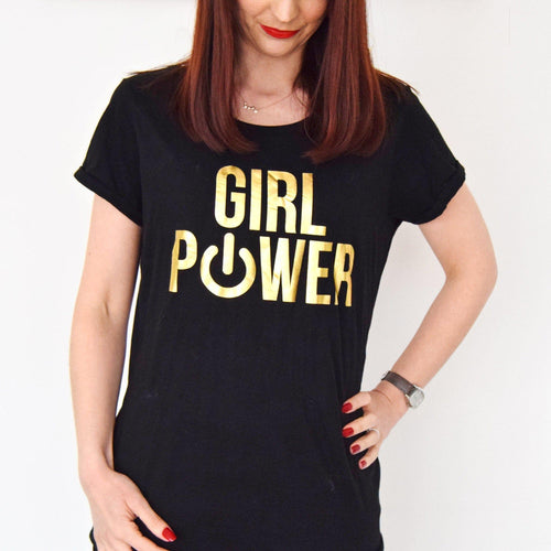 'Girl Power' Women's T-Shirt T-Shirt Of Life & Lemons 
