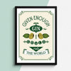 Gin Quote Print General Prints Of Life & Lemons 