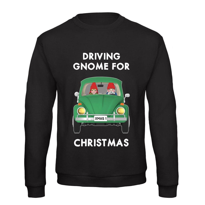 'Driving Gnome For Christmas' Jumper Sweatshirt Of Life & Lemons 