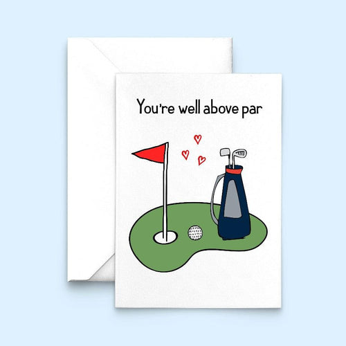 Funny Golf Valentine's Card Cards for your Other Half Of Life & Lemons 