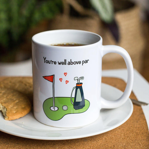 Funny Golf Valentine's Mug Mug Of Life & Lemons 