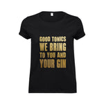 'Good Tonics We Bring' Gin Christmas T-Shirt T-Shirt Of Life & Lemons 