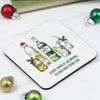 'Good Tonics We Bring' Gin Christmas Coaster Coaster Of Life & Lemons® 