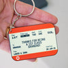 Personalised Train Ticket Keyring for Grandad Personalised Keyring Of Life & Lemons 