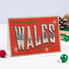 'Greetings from Wales' Retro Christmas Card Christmas Cards Of Life & Lemons 