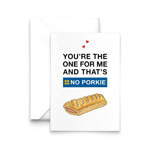 Funny Vegan Sausage Roll Valentine's Card Cards for your Other Half Of Life & Lemons 