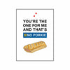 Funny Vegan Sausage Roll Valentine's Card Cards for your Other Half Of Life & Lemons 