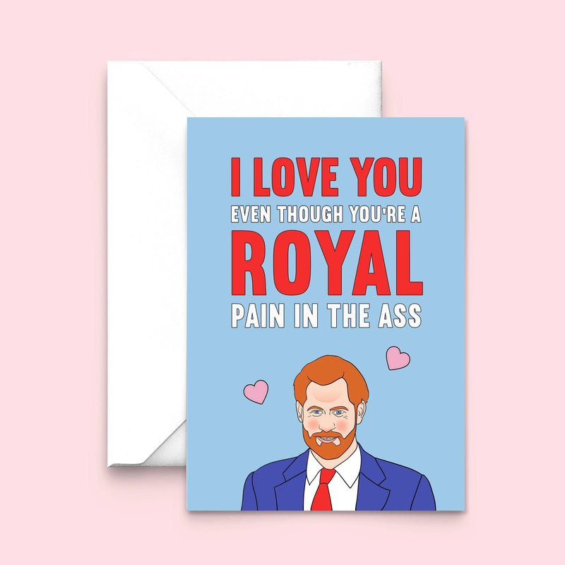 Funny Prince Harry Valentine's Card Birthday Cards Of Life & Lemons 