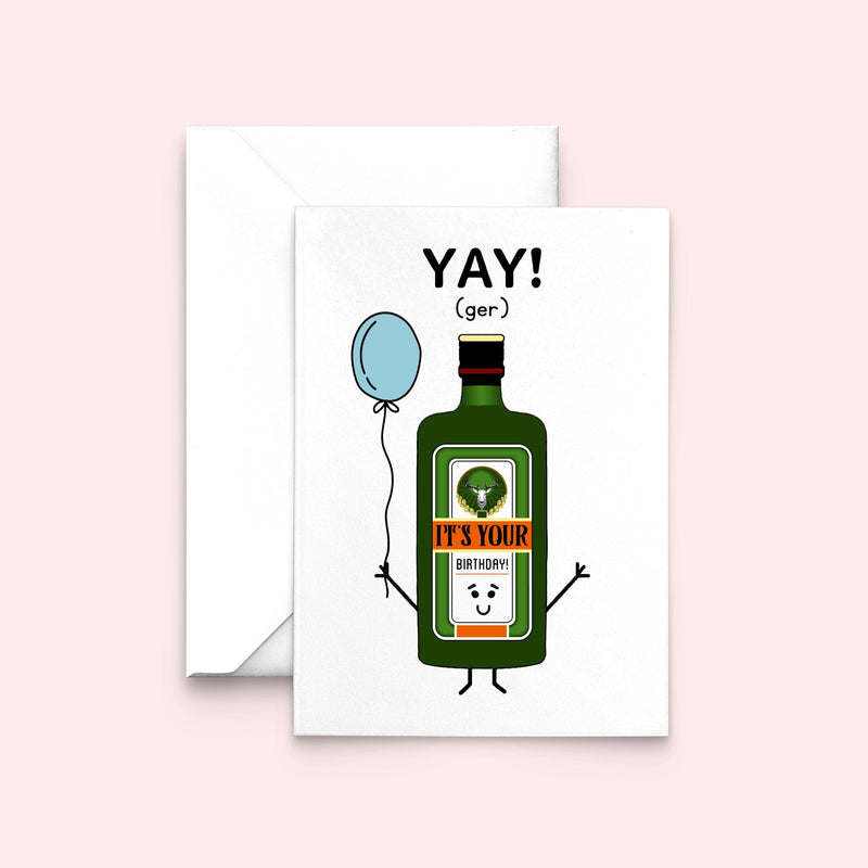 Funny Jäger Birthday Card Birthday Cards Of Life & Lemons 