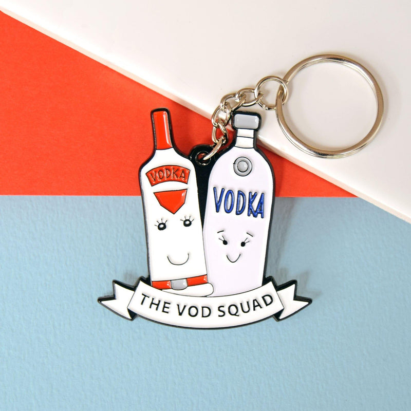 'Vod Squad' Vodka Friendship Keyring Keyring Of Life & Lemons 