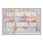 Personalised Love Quote Map Print Map Prints Of Life & Lemons 