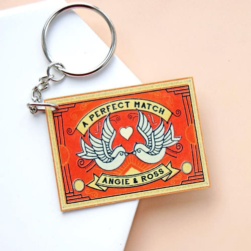 Personalised Matchbox Keyring Personalised Keyring Of Life & Lemons 