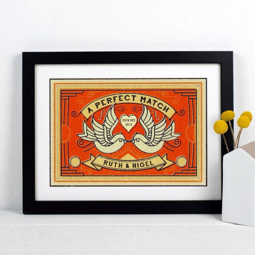 Personalised Matchbox Print Personalised Prints Of Life & Lemons 