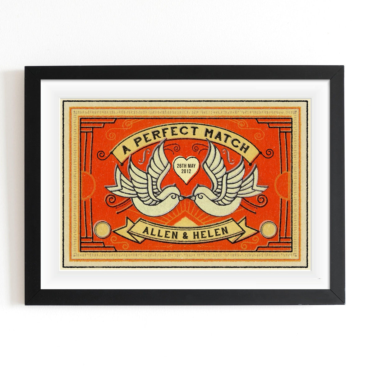 Personalised Matchbox Print - Of Life & Lemons®