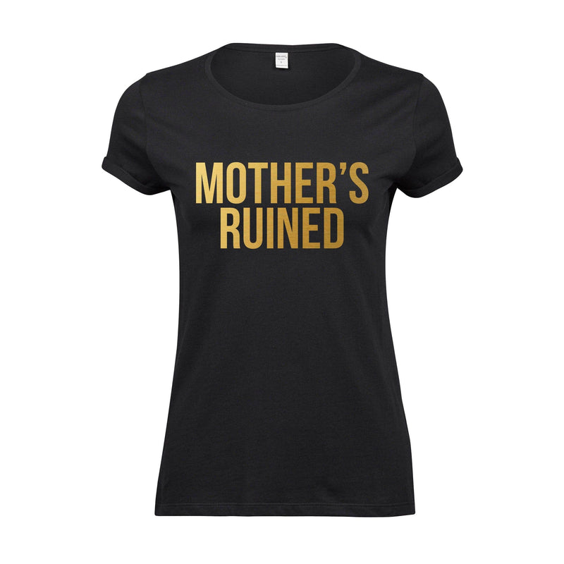 'Mother's Ruined' Funny Gin T-Shirt T-Shirt Of Life & Lemons 