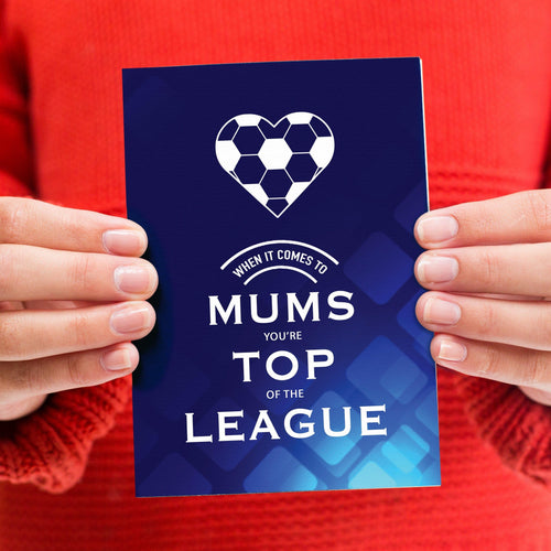 'Top Of The League' Football Mother's Day Card Cards for Mum Of Life & Lemons 