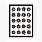 Illustrated Music Genres Print Montage Prints Of Life & Lemons 