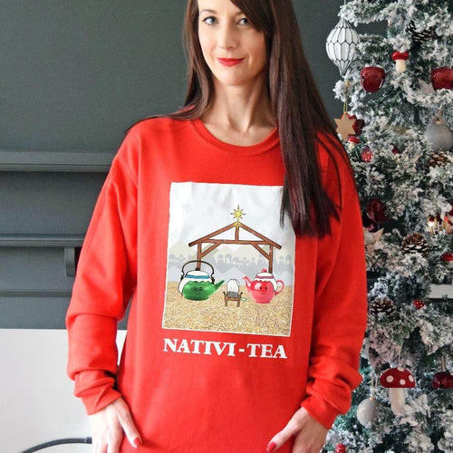 Funny Tea Christmas Jumper Sweatshirt Of Life & Lemons 