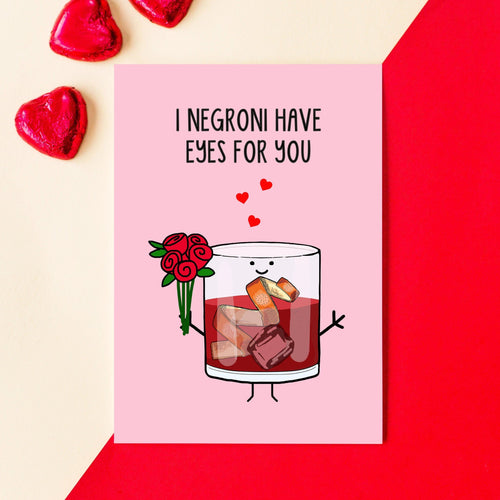 Funny Negroni Card for Partner Cards for your Other Half Of Life & Lemons 