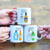 Personalised 'Together in Spirits' Friendship Mug (Choose your drinks) Personalised Mug Of Life & Lemons 