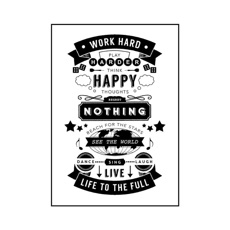 'Live Life To The Full' Print Typographic Collection Of Life & Lemons 