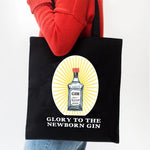 'Glory to the Newborn Gin' Christmas Tote Bag Tote Bag Of Life & Lemons 