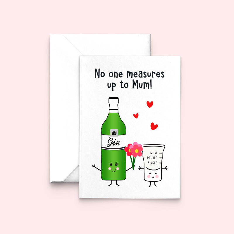 'No one measures up to mum' Mother's Day Card Cards for Mum Of Life & Lemons 