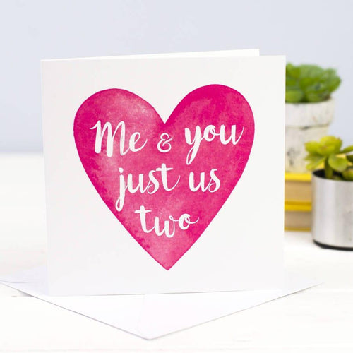 'Just Us Two' Valentine's Card Cards for your Other Half Of Life & Lemons 