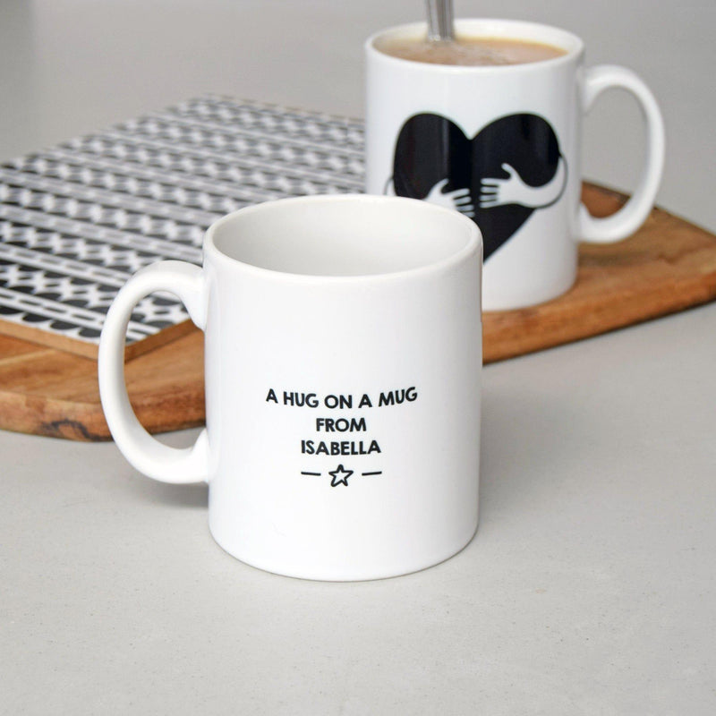 'Hug On A Mug' Personalised Mug Gift Personalised Mug Of Life & Lemons 