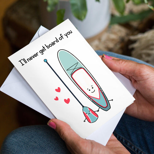 Romantic Stand Up Paddle Board Card Cards for your Other Half Of Life & Lemons 