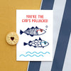 'You're The Cod's Pollocks' Funny Greetings Card General Cards Of Life & Lemons 