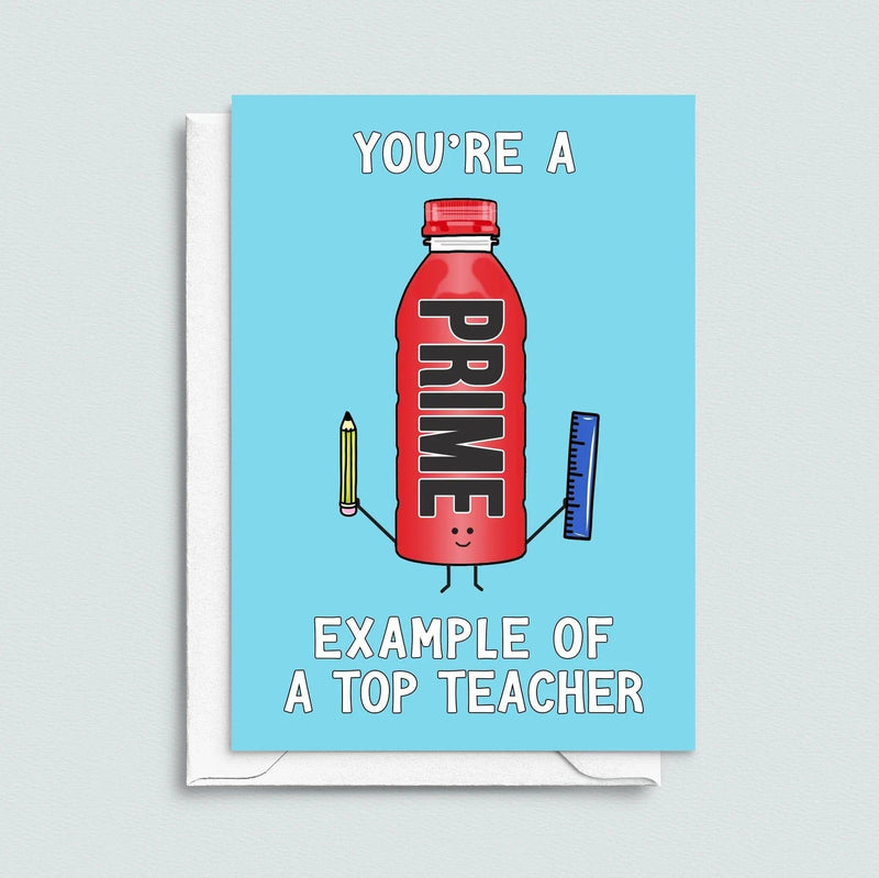 Funny Prime Hydration Card For Teacher Cards for Teachers Of Life & Lemons 
