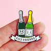 Prosecco Friendship Enamel Pin Badge Enamel Pin Badge Of Life & Lemons 
