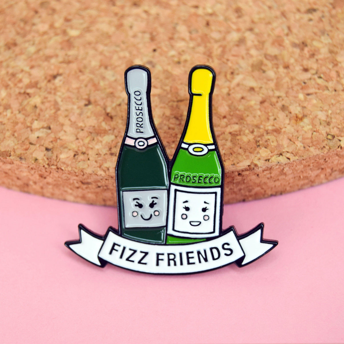 Prosecco Friendship Enamel Pin Badge Enamel Pin Badge Of Life & Lemons 
