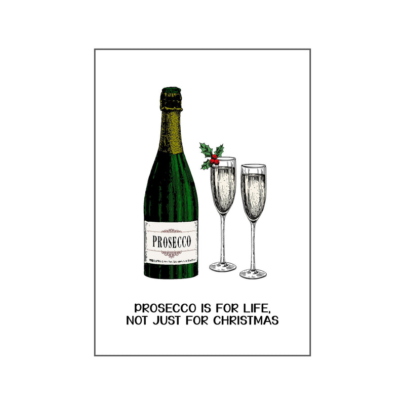 'Prosecco is For Life' Christmas Fridge Magnet Fridge Magnet Of Life & Lemons 