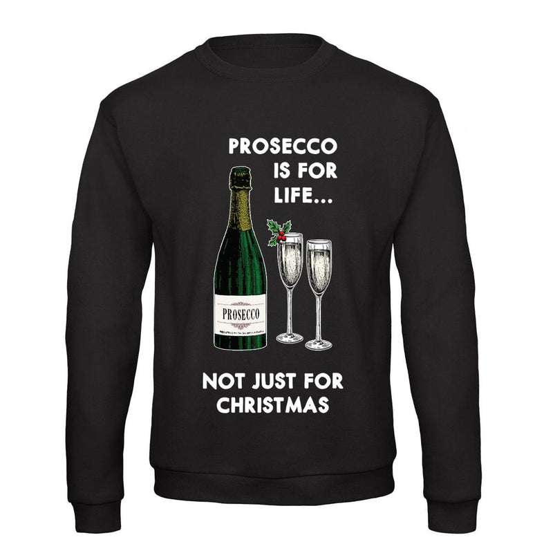 'Prosecco Is For Life' Christmas Jumper Sweatshirt Of Life & Lemons 