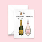 Funny Prosecco Valentine's Card Cards for your Other Half Of Life & Lemons 