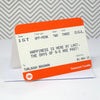 Personalised Train Ticket Retirement Card General Cards Of Life & Lemons 